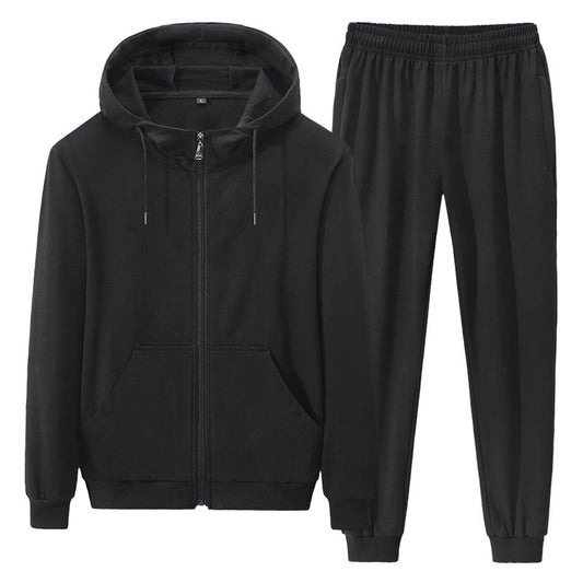 Men's Tracksuit with Breathable Hoodie and Long Sleeves