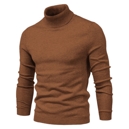 Men's Turtleneck Sweater - Classic Design for Comfort and Style