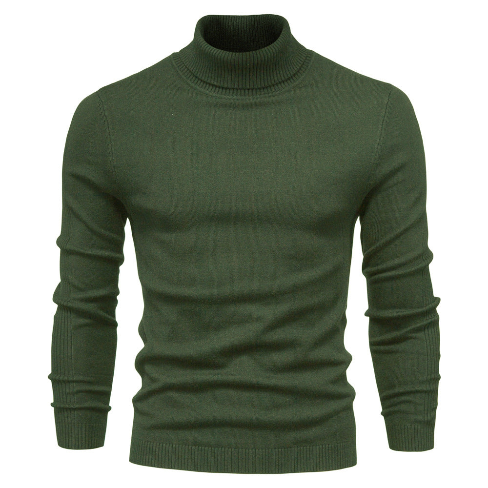 Men's Turtleneck Sweater - Classic Design for Comfort and Style