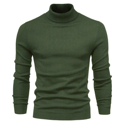 Men's Turtleneck Sweater - Classic Design for Comfort and Style