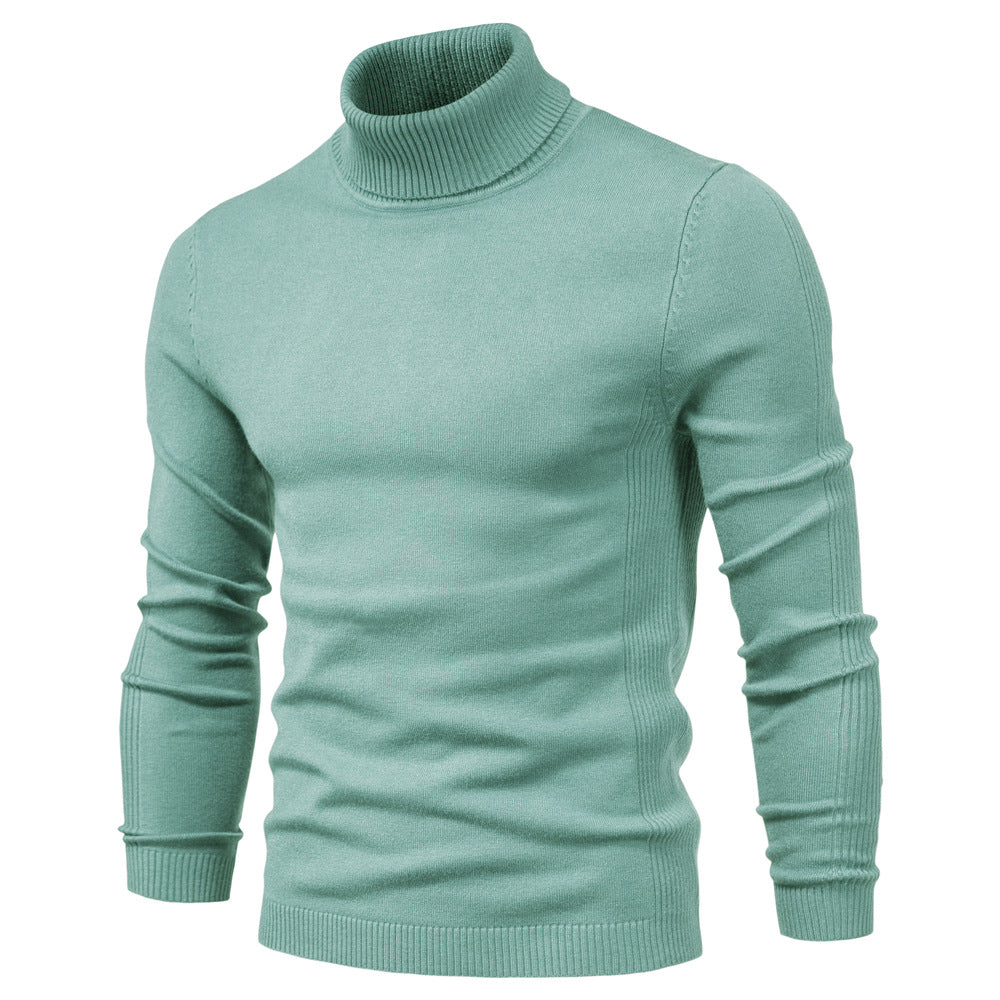 Men's Turtleneck Sweater - Classic Design for Comfort and Style