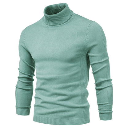 Men's Turtleneck Sweater - Classic Design for Comfort and Style