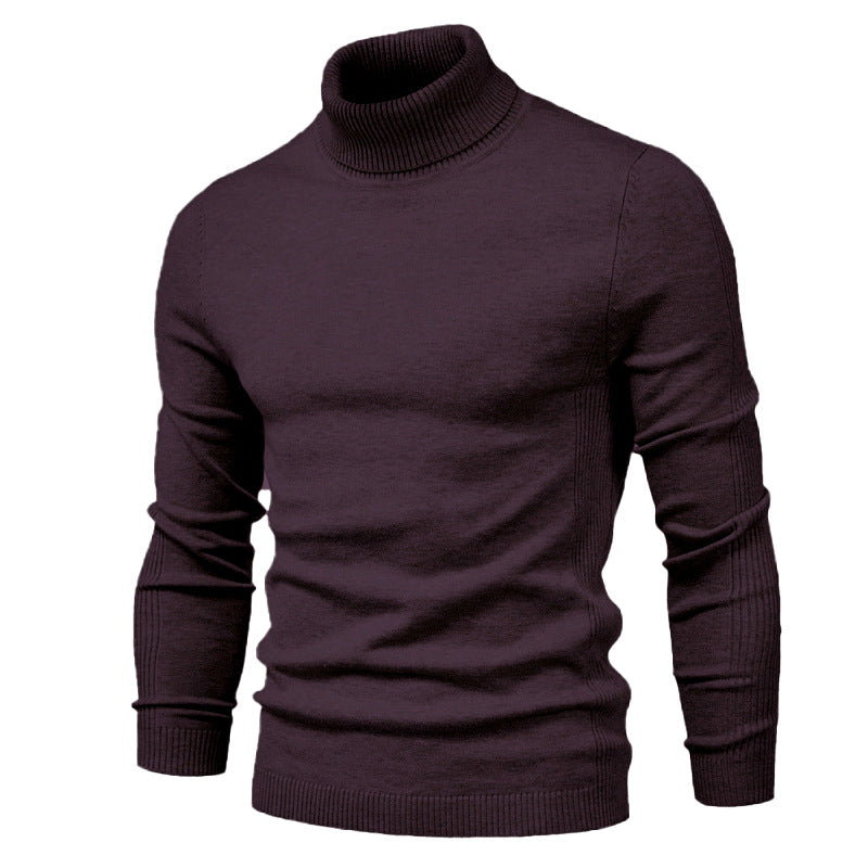 Men's Turtleneck Sweater - Classic Design for Comfort and Style