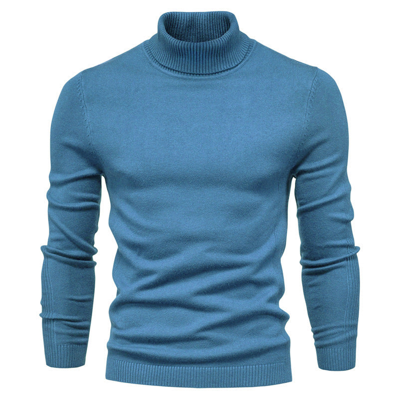 Men's Turtleneck Sweater - Classic Design for Comfort and Style
