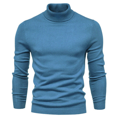 Men's Turtleneck Sweater - Classic Design for Comfort and Style