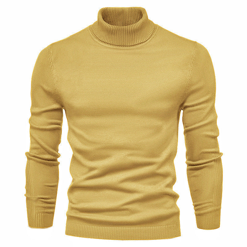 Men's Turtleneck Sweater - Classic Design for Comfort and Style