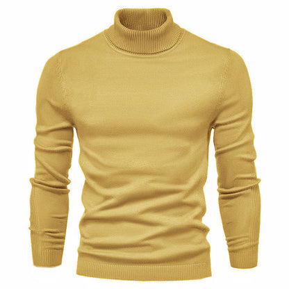 Men's Turtleneck Sweater - Classic Design for Comfort and Style