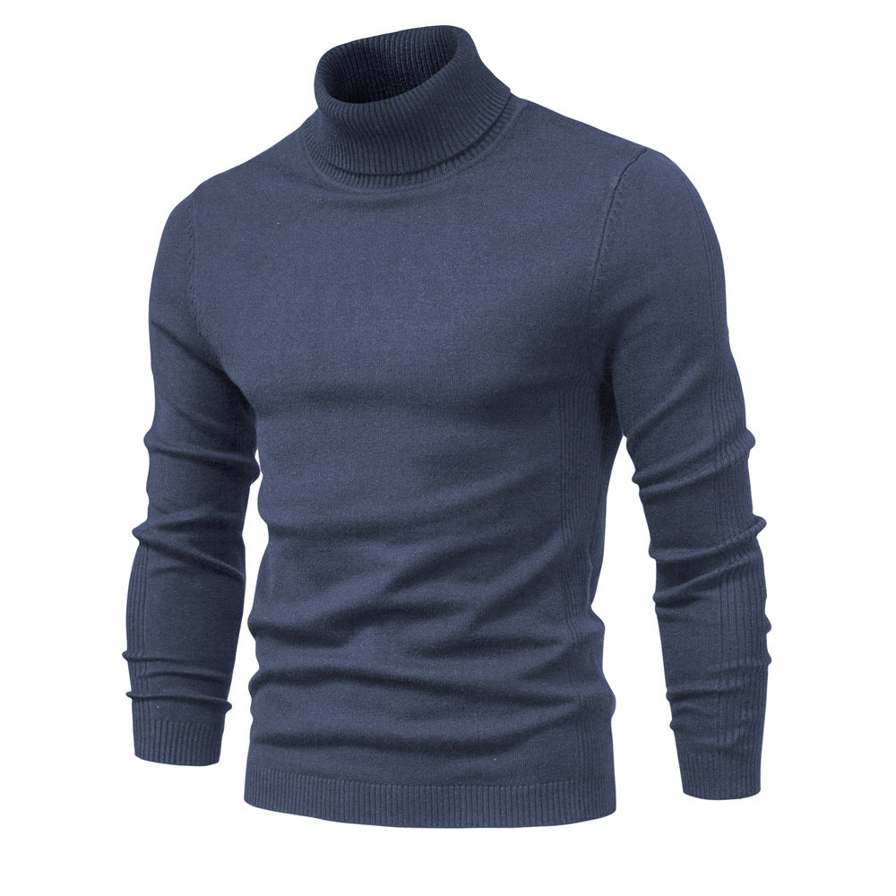Men's Turtleneck Sweater - Classic Design for Comfort and Style