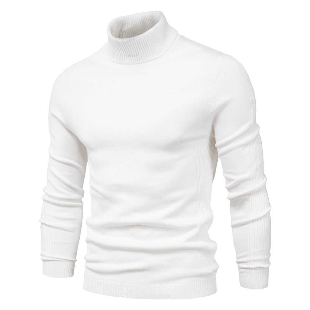 Men's Turtleneck Sweater - Classic Design for Comfort and Style