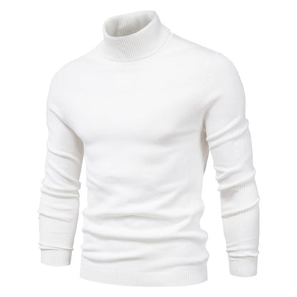 Men's Turtleneck Sweater - Classic Design for Comfort and Style