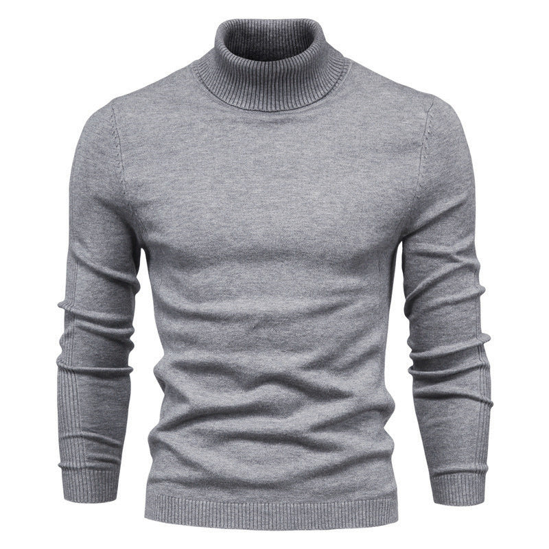 Men's Turtleneck Sweater - Classic Design for Comfort and Style