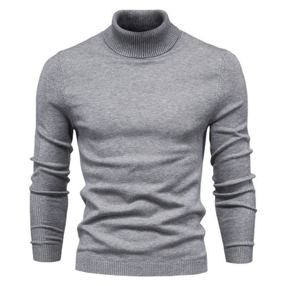 Men's Turtleneck Sweater - Classic Design for Comfort and Style