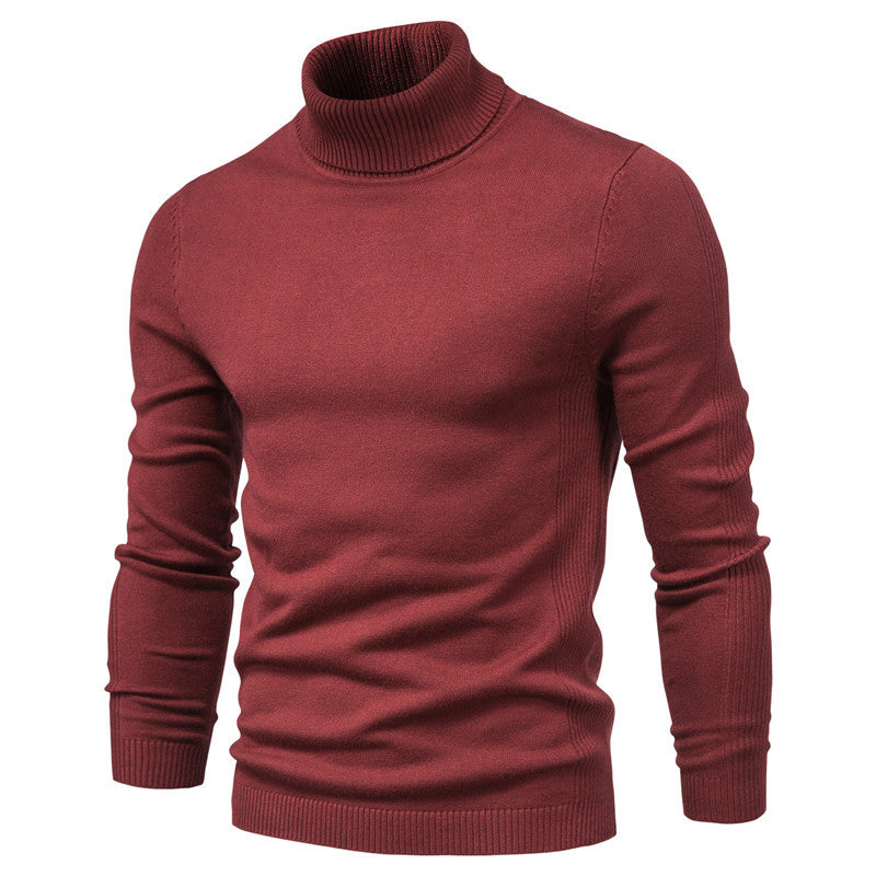 Men's Turtleneck Sweater - Classic Design for Comfort and Style