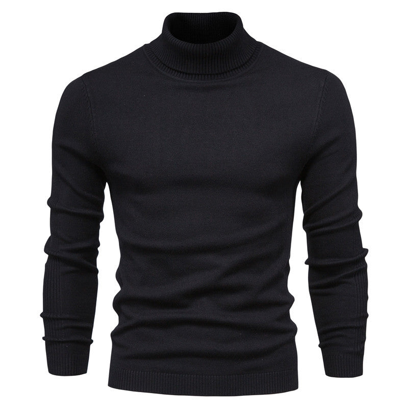 Men's Turtleneck Sweater - Classic Design for Comfort and Style