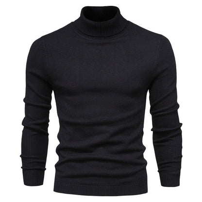 Men's Turtleneck Sweater - Classic Design for Comfort and Style