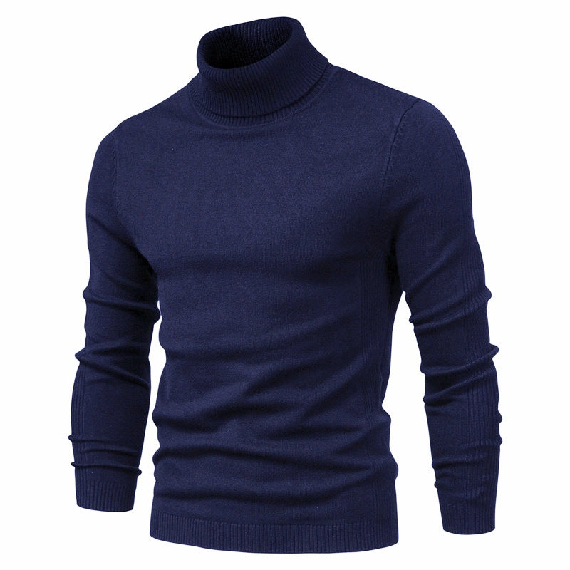 Men's Turtleneck Sweater - Classic Design for Comfort and Style