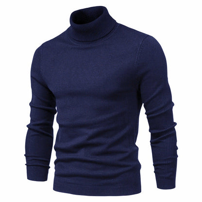 Men's Turtleneck Sweater - Classic Design for Comfort and Style