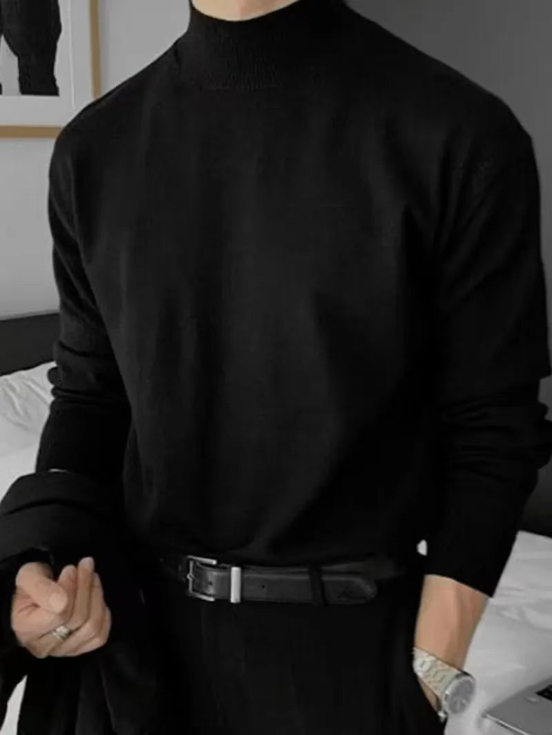 Men's Turtleneck Sweater Long Sleeve