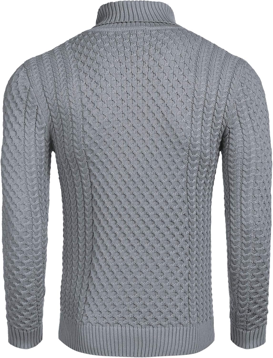 Men's Turtleneck Sweater - Slim Fit Casual Roll Collar