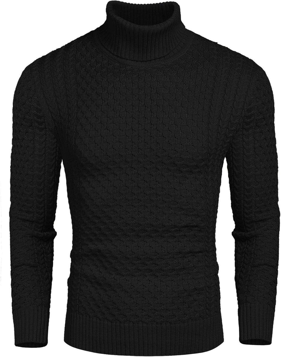 Men's Turtleneck Sweater - Slim Fit Casual Roll Collar