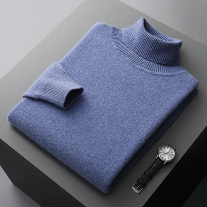 Men's Turtleneck Sweater with Long Sleeves