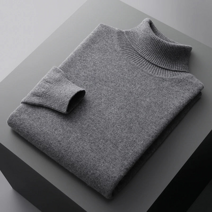 Men's Turtleneck Sweater with Long Sleeves