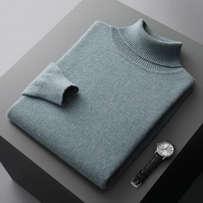 Men's Turtleneck Sweater with Long Sleeves