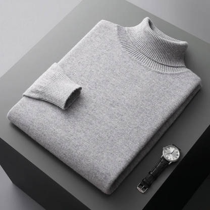 Men's Turtleneck Sweater with Long Sleeves