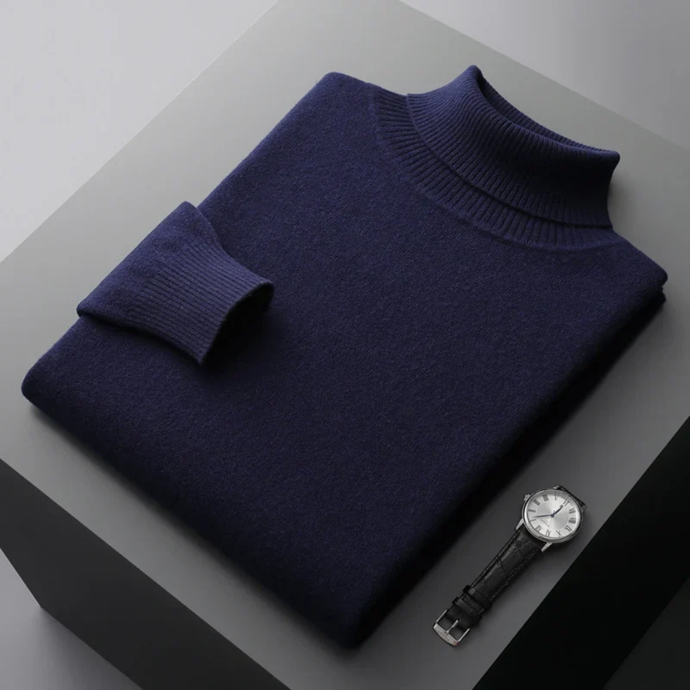 Men's Turtleneck Sweater with Long Sleeves