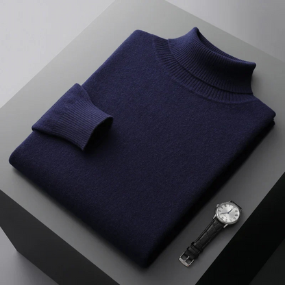 Men's Turtleneck Sweater with Long Sleeves
