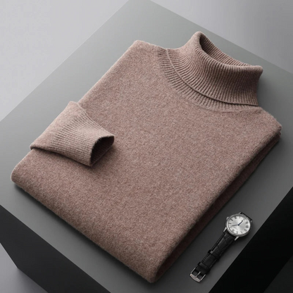 Men's Turtleneck Sweater with Long Sleeves