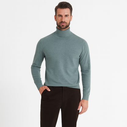 Men's Turtleneck Sweater with Long Sleeves