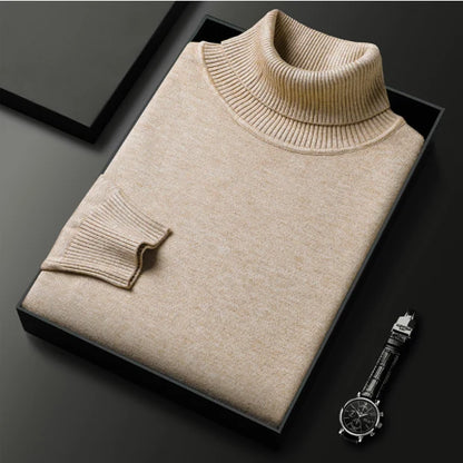 Men's Turtleneck Sweater with Roll Neck