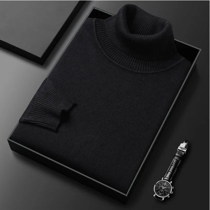 Men's Turtleneck Sweater with Roll Neck