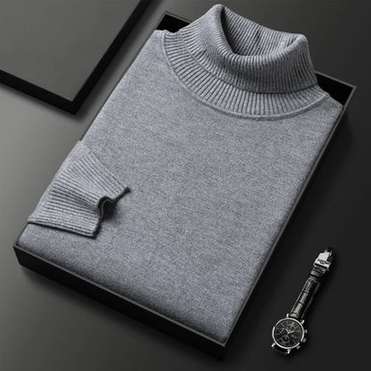 Men's Turtleneck Sweater with Roll Neck