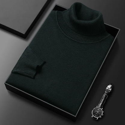 Men's Turtleneck Sweater with Roll Neck