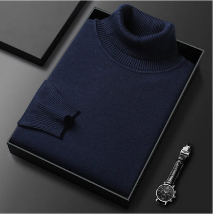 Men's Turtleneck Sweater with Roll Neck
