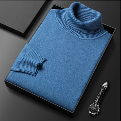 Men's Turtleneck Sweater with Roll Neck