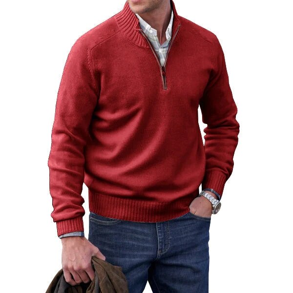 Men's Turtleneck Wool Blend Sweater for Autumn Winter Wear