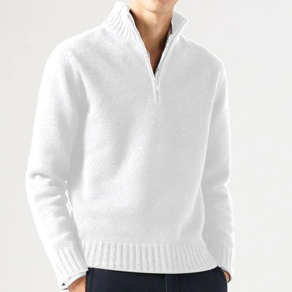 Men's Turtleneck Wool Blend Sweater for Autumn Winter Wear
