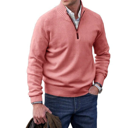 Men's Turtleneck Wool Blend Sweater for Autumn Winter Wear