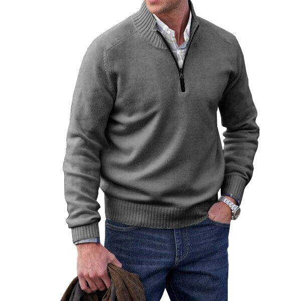 Men's Turtleneck Wool Blend Sweater for Autumn Winter Wear