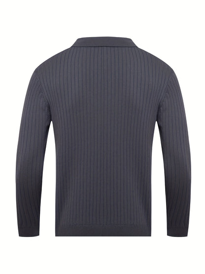 Men's V-Neck Knit Sweater