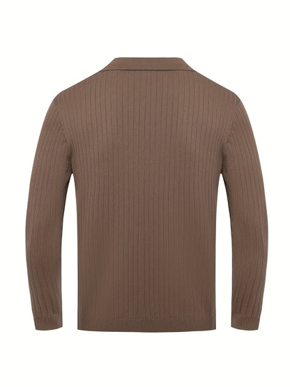 Men's V-Neck Knit Sweater