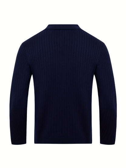 Men's V-Neck Knit Sweater
