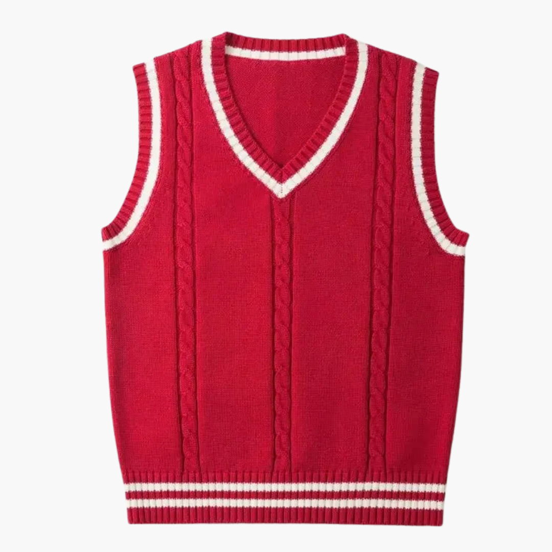 Men's V-Neck Knitting Vest