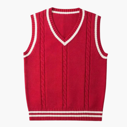 Men's V-Neck Knitting Vest