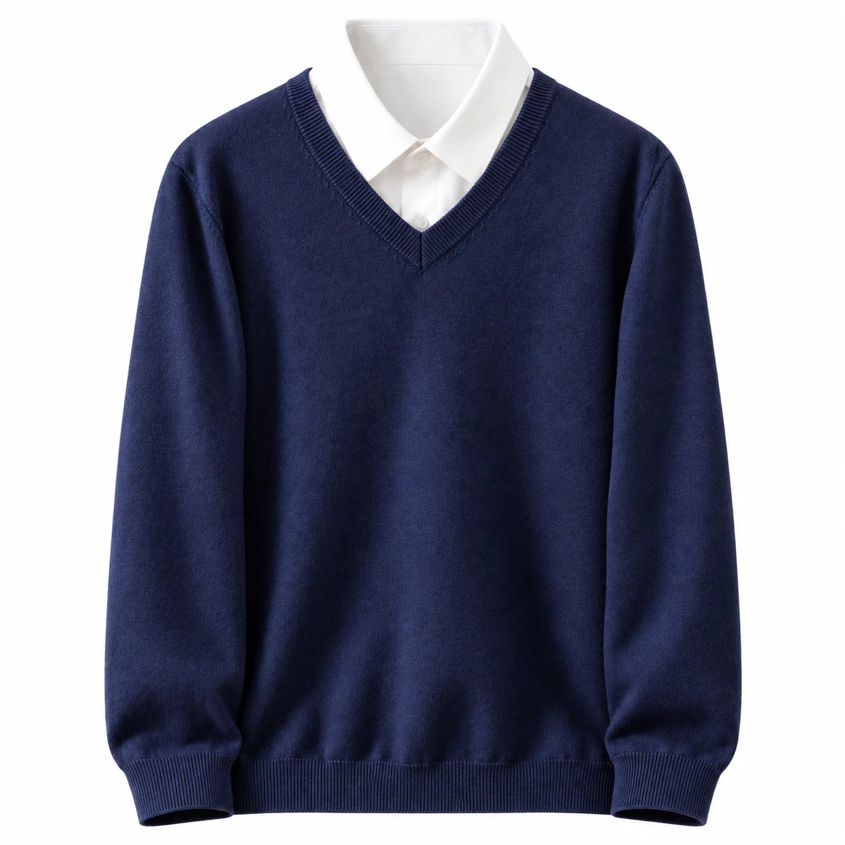 Men's V-Neck Sweater Classic Straight Fit