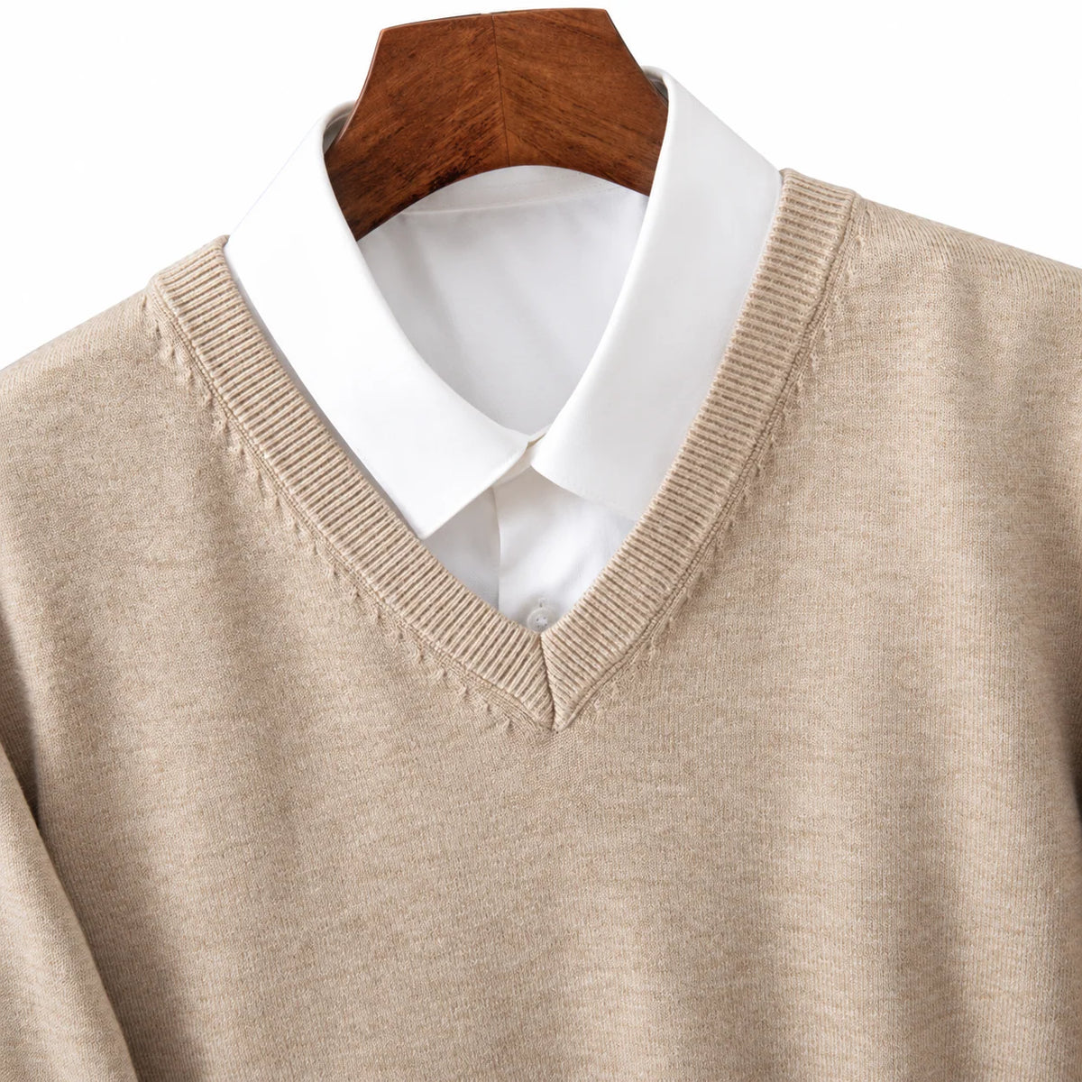 Men's V-Neck Sweater Classic Straight Fit