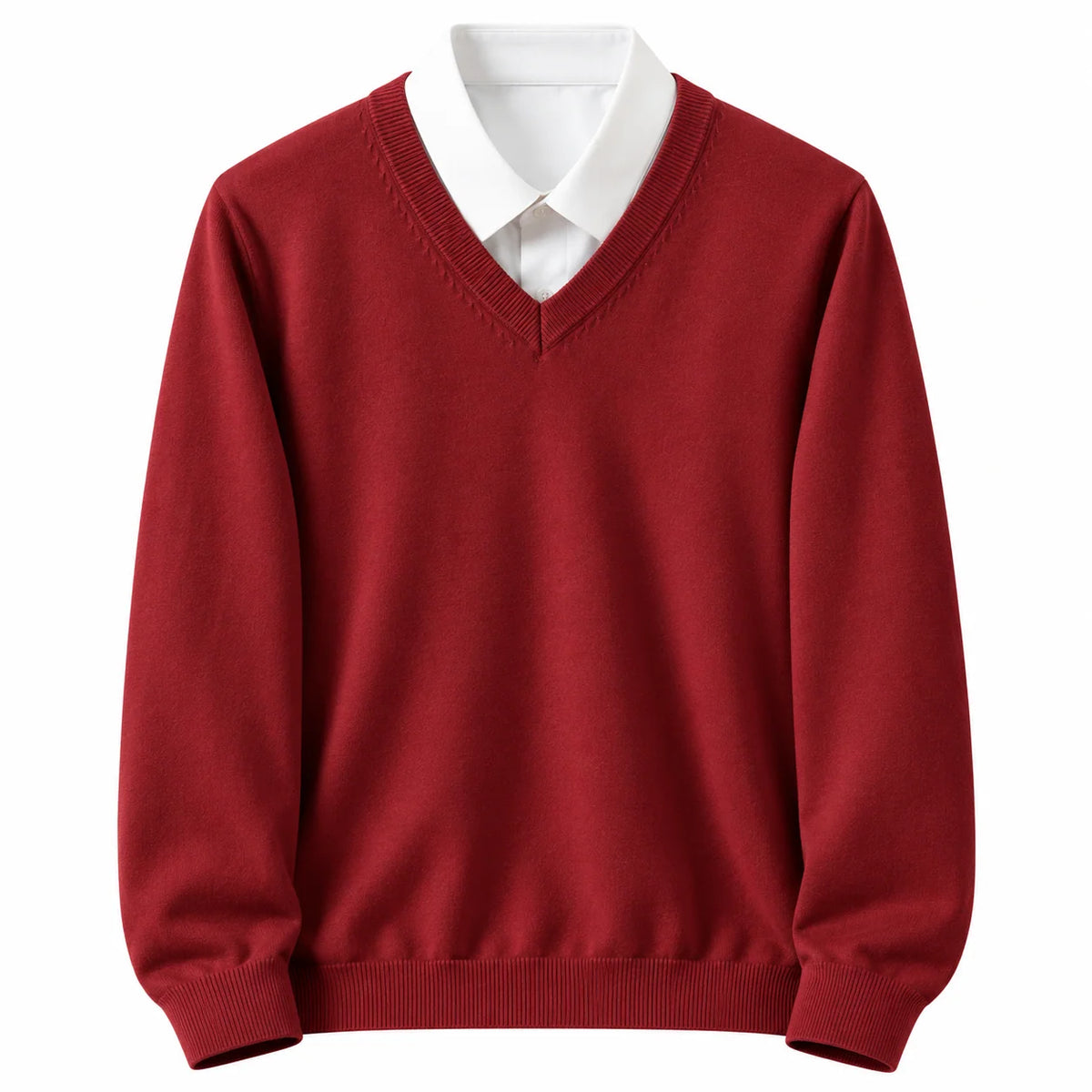 Men's V-Neck Sweater Classic Straight Fit